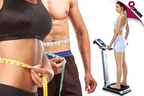 From QR500 Get In Shape with Body Composition Analysis OR Body Fat & Muscles Analysis using BodyMetrix OR 7Max Slimming Machine Sessions - With Personal Diet Plan & Weekly Follow-up! (Up to QR5000 Value)